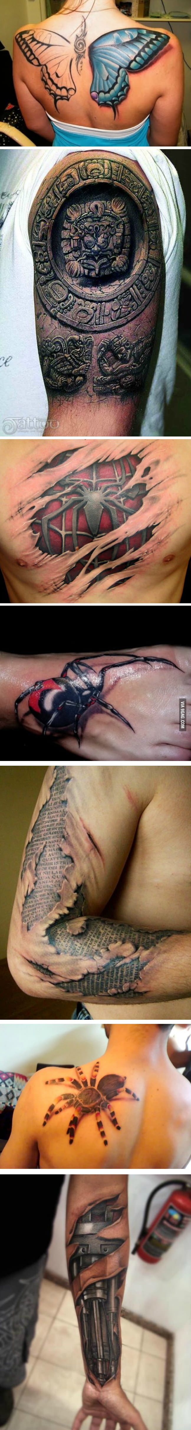 Awesome 3D tattoos