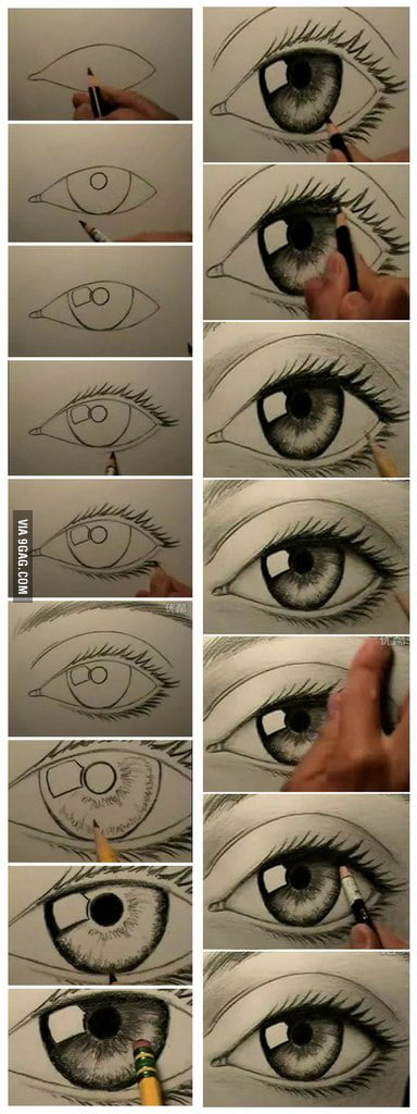 How To Draw Realistic Manga Eyes