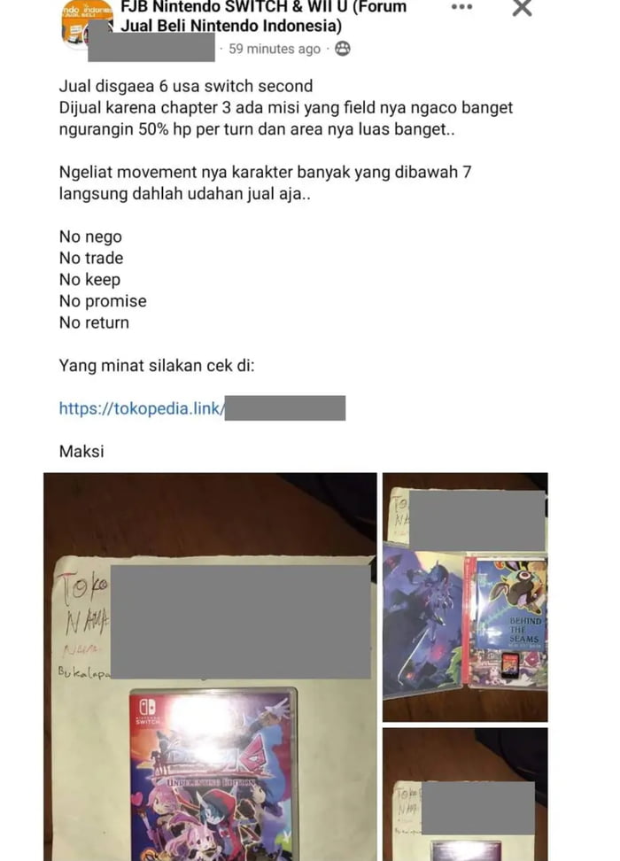 Dijual Karena Gamenya Kacau Bilang Aja Anu Gag