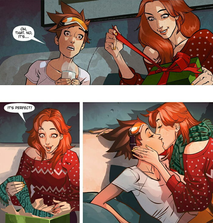 In the official Blizzard stories, Tracer has a girlfriend. Now Overwatch porn can have its first lesbian sex. ( ͡° ͜ʖ ͡°)