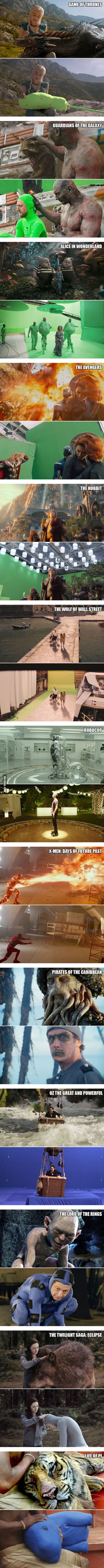Movie Scenes: Before And After Special Effects