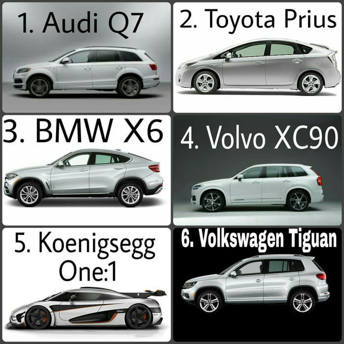 Which one of these cars would you rather be in if you had to crash into a wall at 60 km/h?