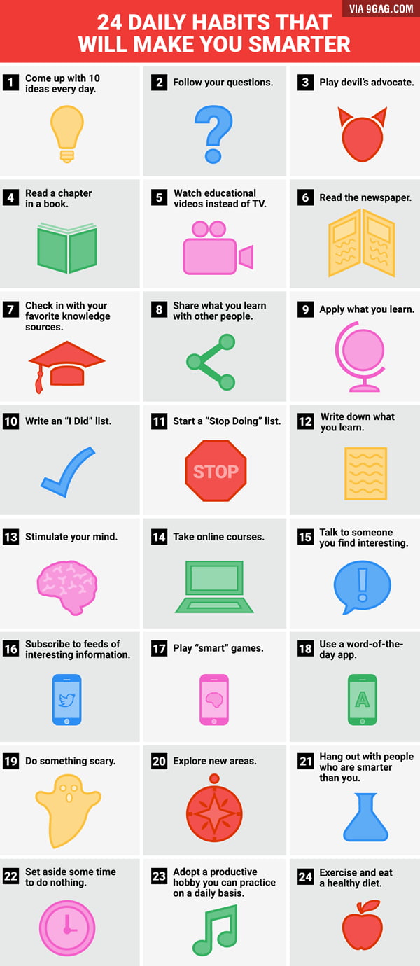 24 daily habits that will make you smarter : r/ZenHabits