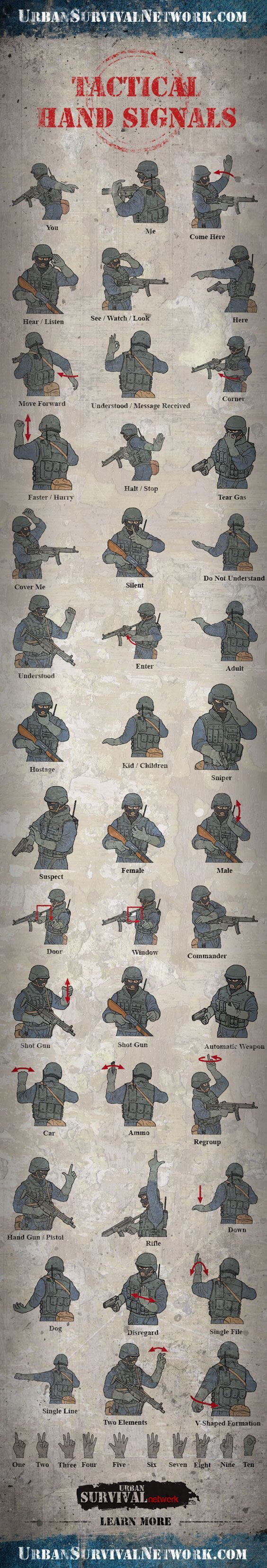 Tactical Hand Signal In Case Of A Zombie Apocalypse Gag