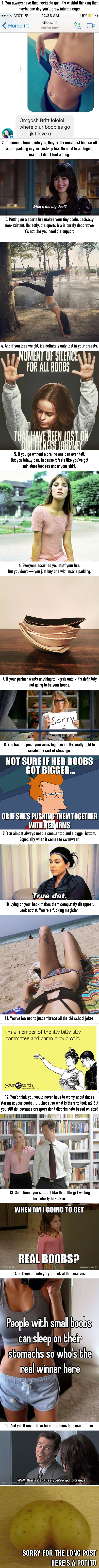 15 Things That Make All Girls With Small Boobs Say, “For Real, Though”