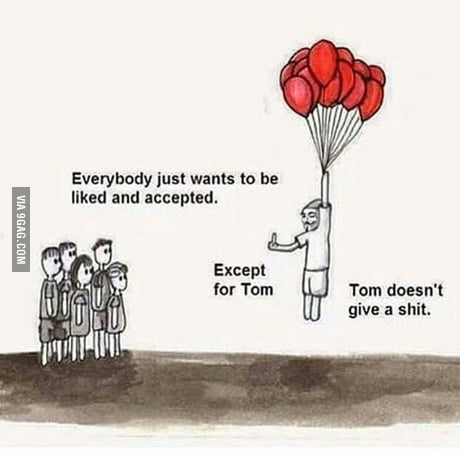 tom doesn't give a shit