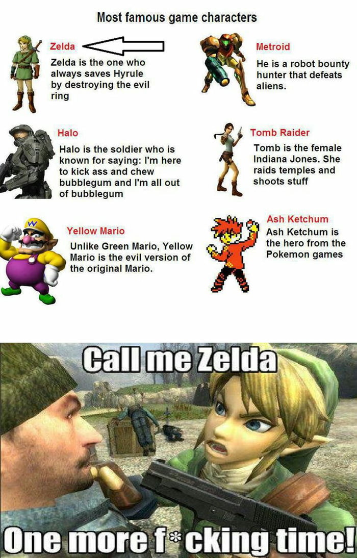 Can't find anything wrong with this one. He is Zelda so I don't get it.