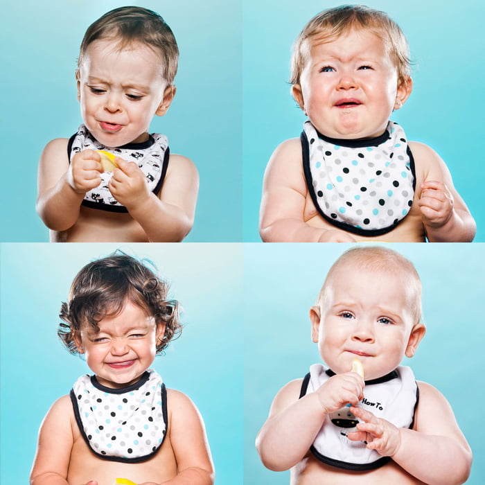 Photographer gets toddlers to suck on lemons then photographs their reactions