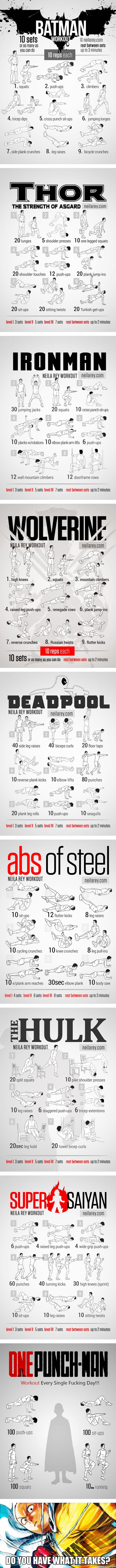 The Ultimate Superhero Workout Challenge, Do You Dare To Take It? Choose Wisely.