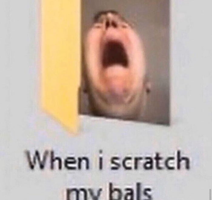 When You Scratch Your Balls 9GAG