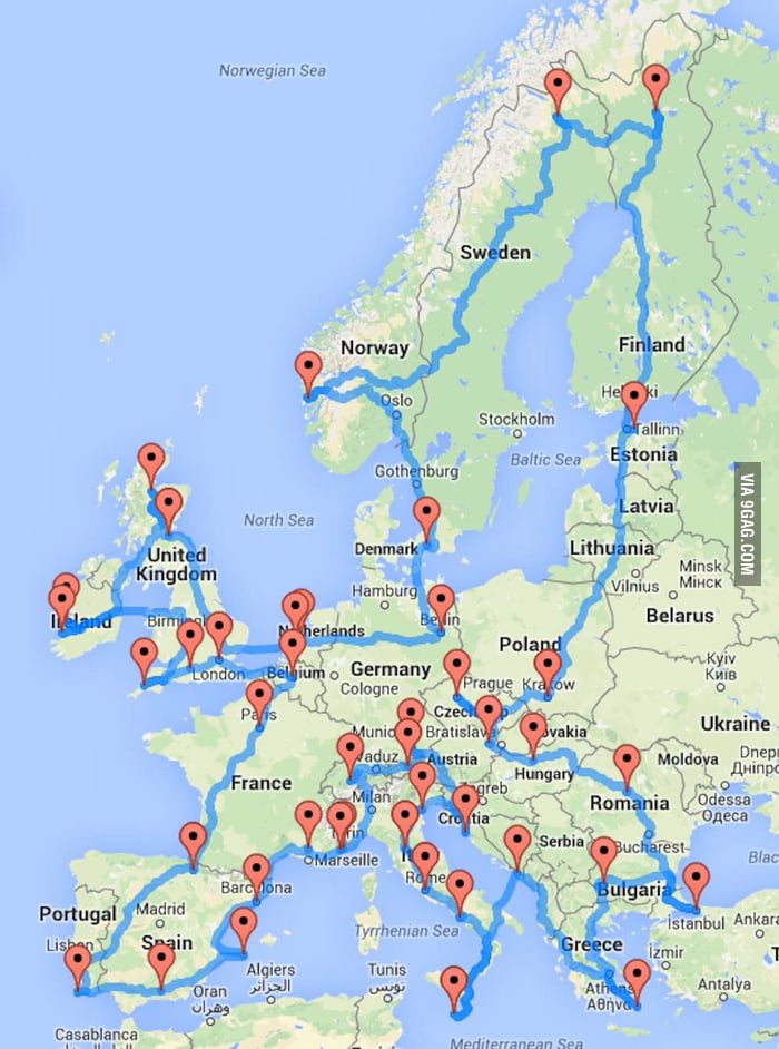 The perfect road trip! 22000 kilometers