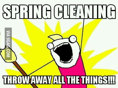 My Spring Cleaning
