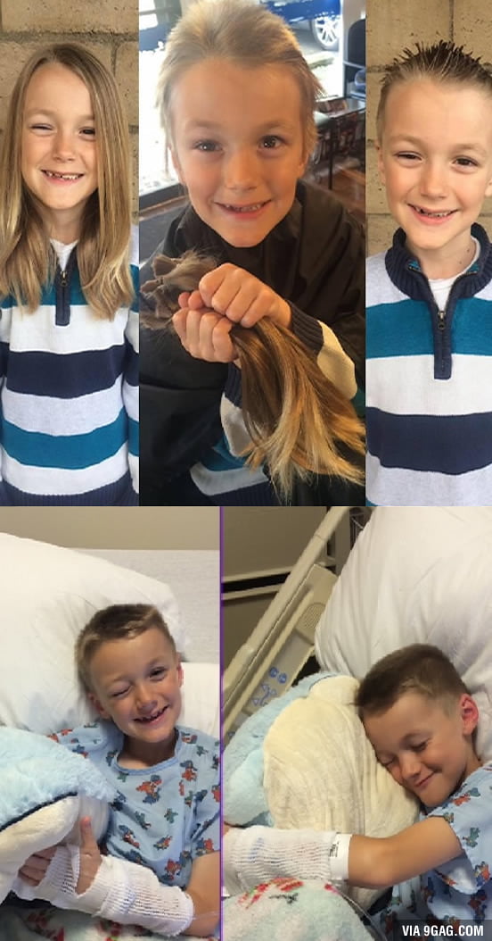 A boy who grew his hair to help cancer patients is sadly diagnosed with cancer