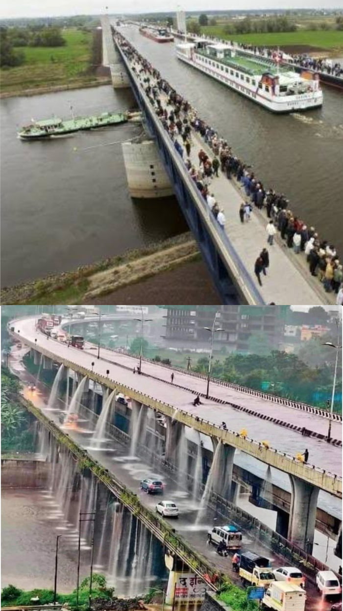 Indian Vs German Water Bridge 9GAG