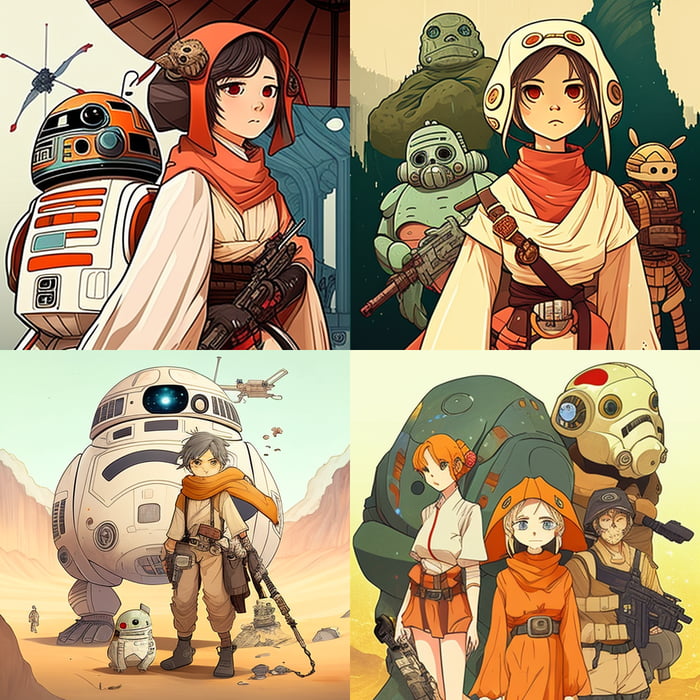 If Star Wars Was A Ghibli Studio Anime Gag