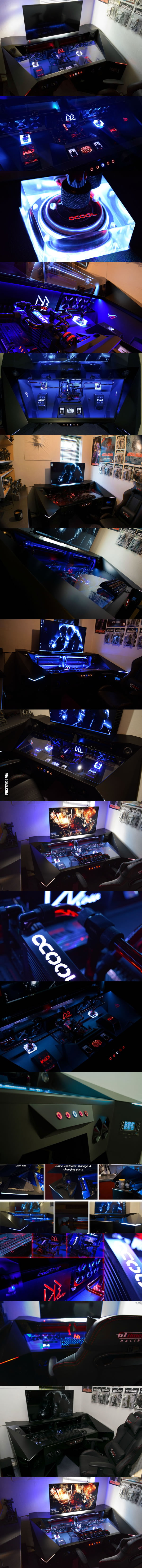 A 4k Gaming Pc Custom Built In Desk