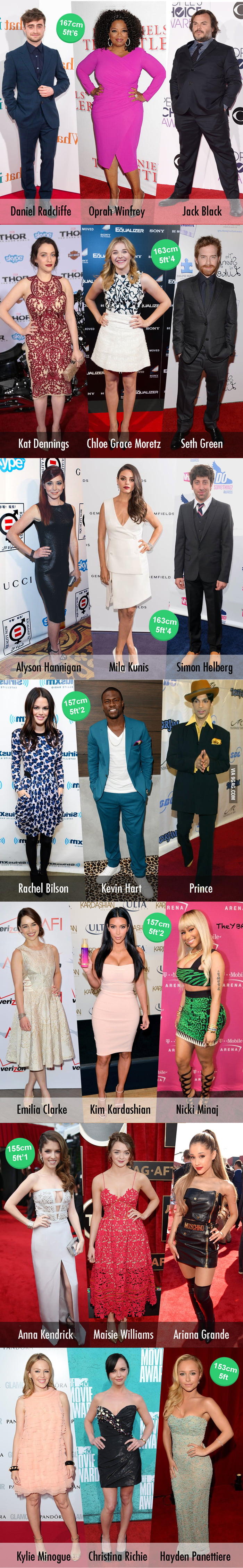 Some celebs are shorter than you think! - pt. 1
