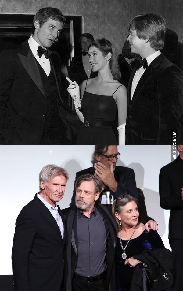 Star Wars premieres, then and now.