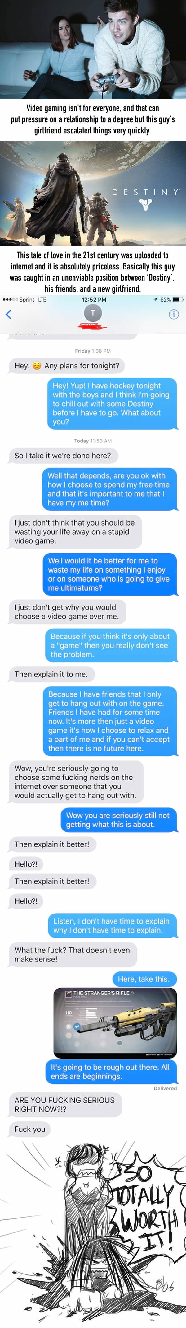 Guy Plays Video Games With Mates, Girlfriend Of One Month Loses Her Sh*t