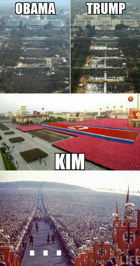 If larger crowd means better leader, obviously Hitler was the best