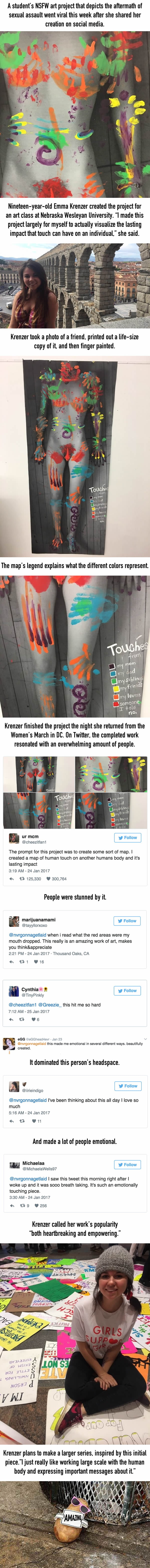 This Student Made A Shocking And NSFW Art Piece That Depicts The Aftermath Of Sexual Assault