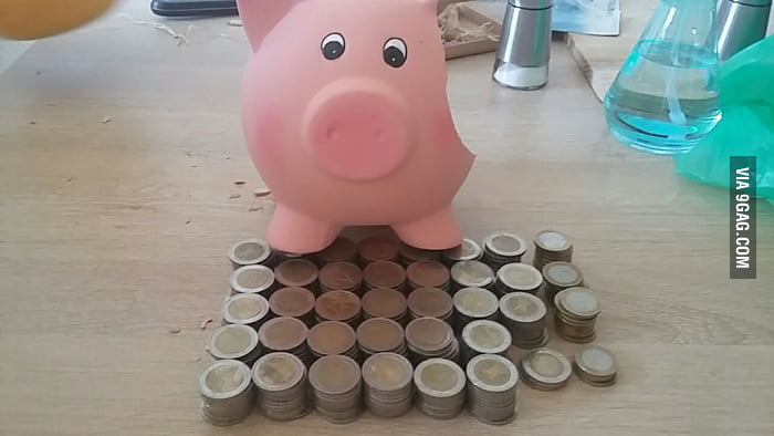 Broke piggy bank today... what should I do with it ?