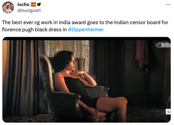 Censorship Of Oppenheimer Sex Scene Sparks Outrage In India Gag