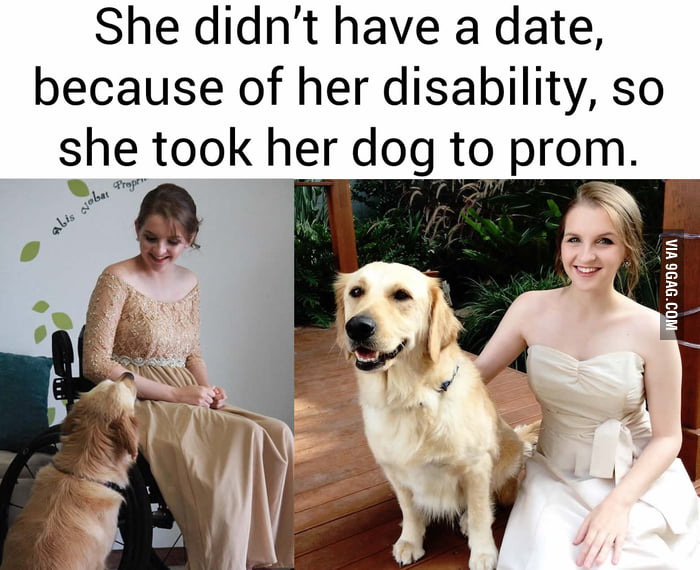 I can't believe she couldn't find a date! if she had to ask me to the prom I'd say yes. because I'm not a monster