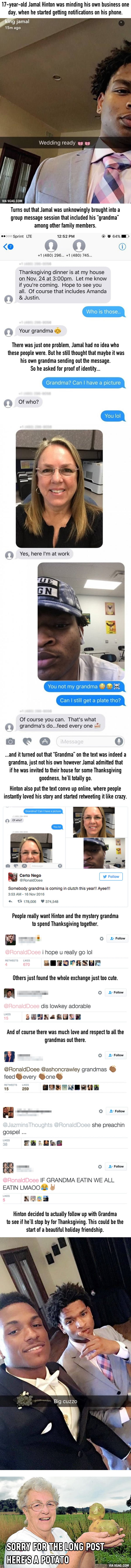 A Grandma Accidentally Texted A Teen About Her Thanksgiving Plans And He’s Now Invited