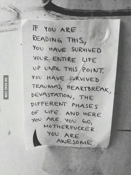 You are awesome!