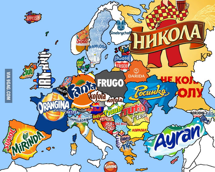 Soft drinks from all over Europe. There are some countries I should thank a lot!
