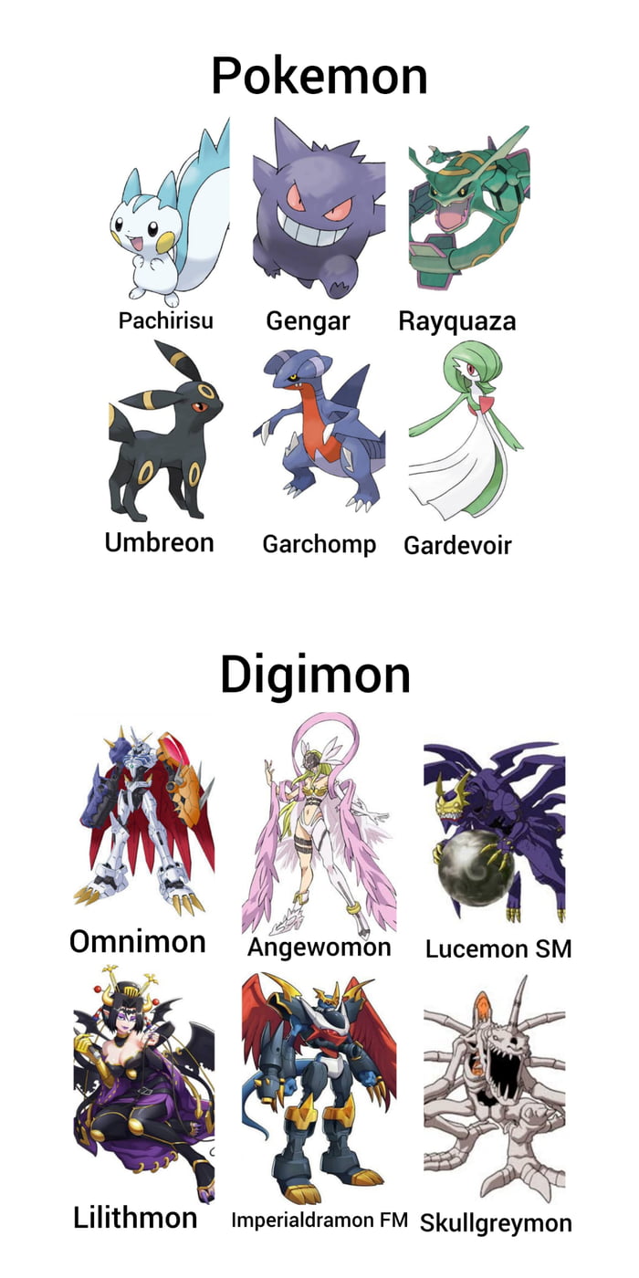 Screw Pokemon Vs Digimon This Is My Favourite From Both Series Whats