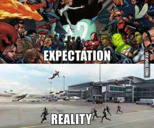 It broke my heart though: Civil War comic vs Civil War movie.