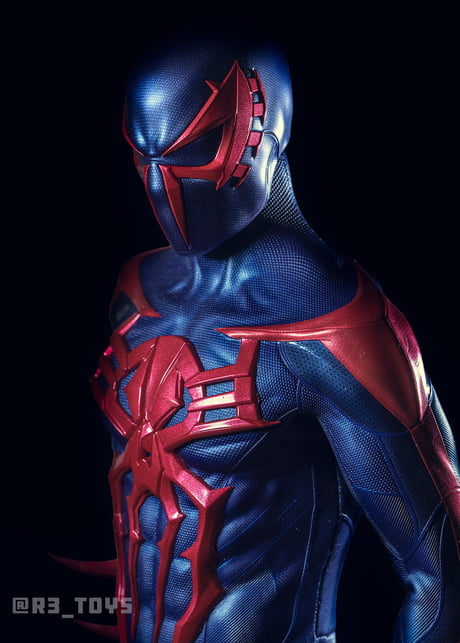 Spider Man Spider Man 2099 Black Suit Sixth Scale Figure Sideshow