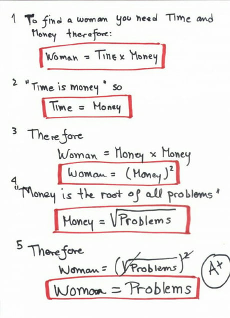 As you can see, it is mathematically proven...