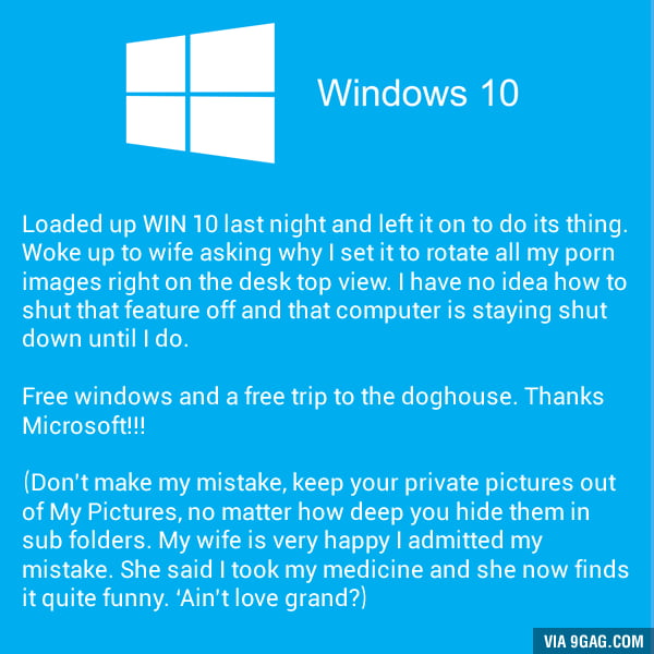 Windows 10 Porn by Default