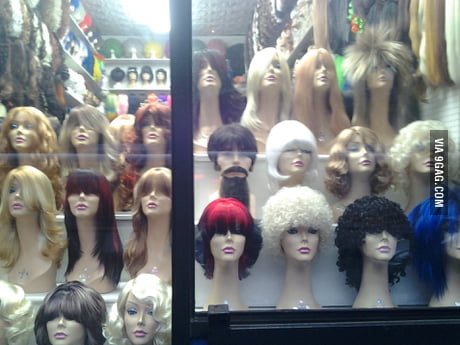 Just a wig shop in NYC. So much for male chauvinism 9GAG