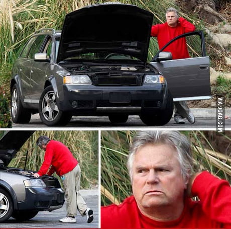 MacGyver Can't Fix His Own Car! - 9GAG