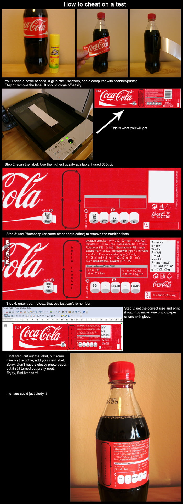 how-to-cheat-on-all-of-your-tests-9gag