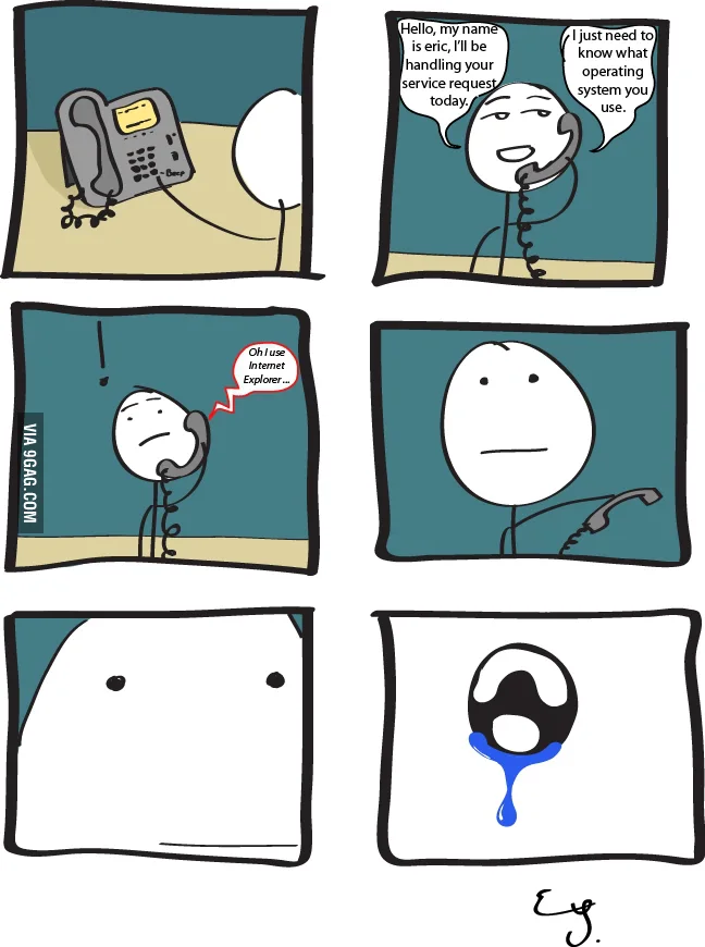 Working in IT comic