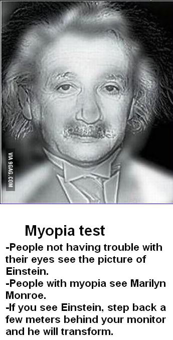 myopia teszt einstein)