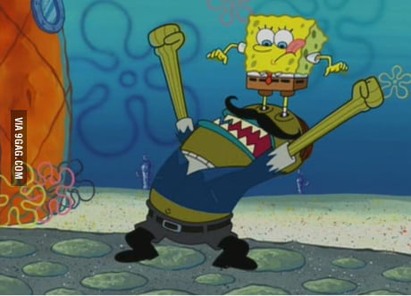 Just spongebob with his spiked shoes - 9GAG