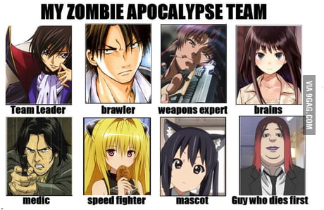 My Zombie Apocalypse Team Anime Edition 20  Imgflip