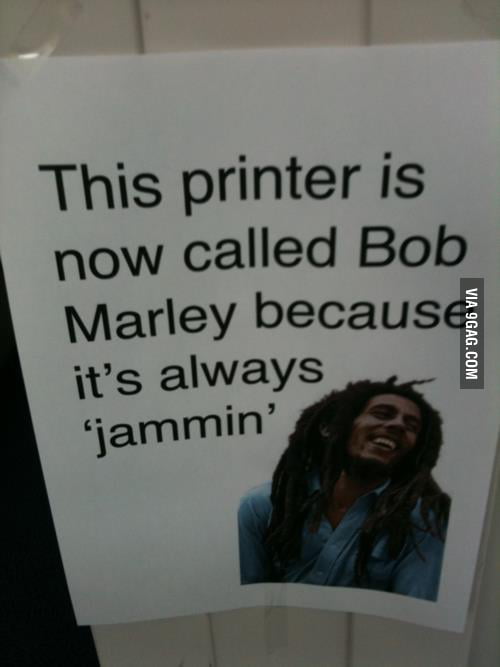 Bob Marley printer Jammin 9GAG