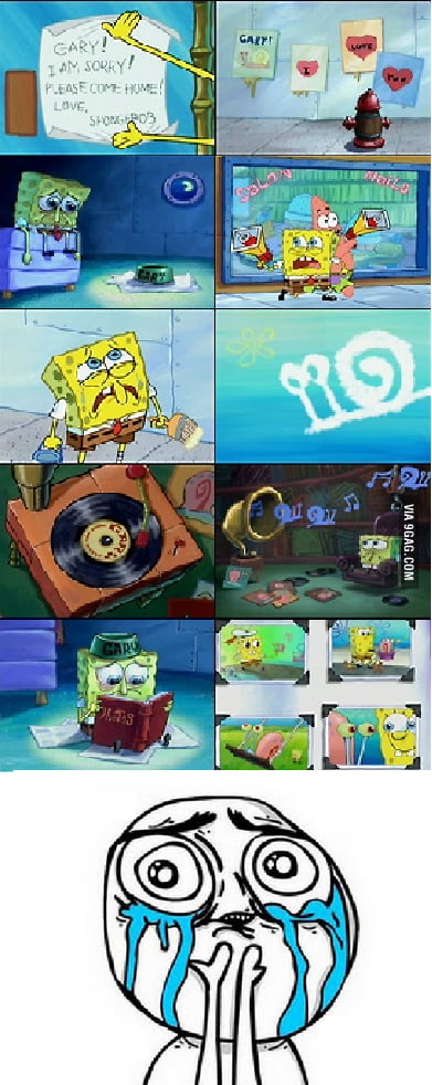 Sad Spongebob! - 9GAG