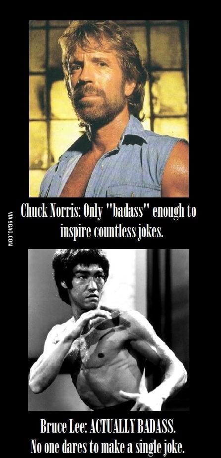 Chuck Norris vs. Bruce Lee - 9GAG