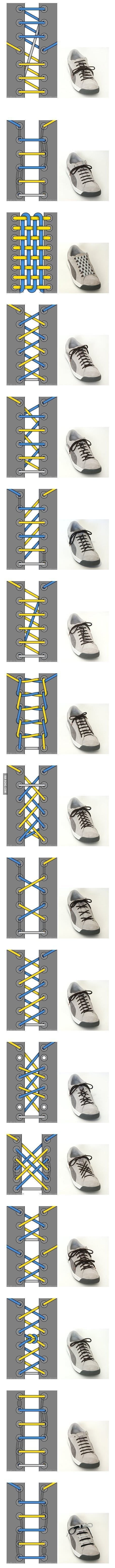 different way of tying shoelaces