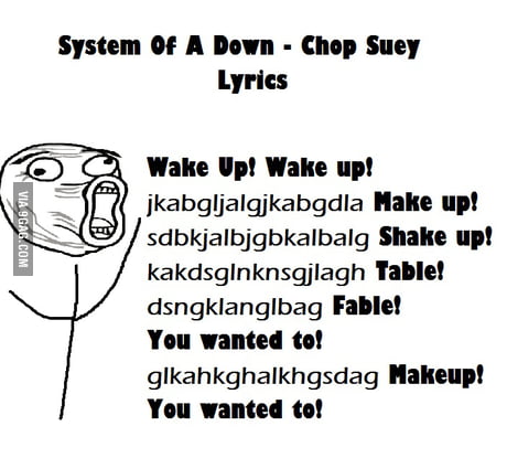 Chop suey hot sale song lyrics