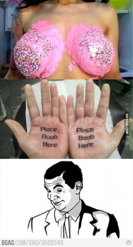 Hand are made for boobs!!! - 9GAG