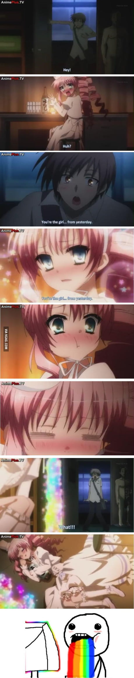 Anime Version Of Puking Rainbow 9gag